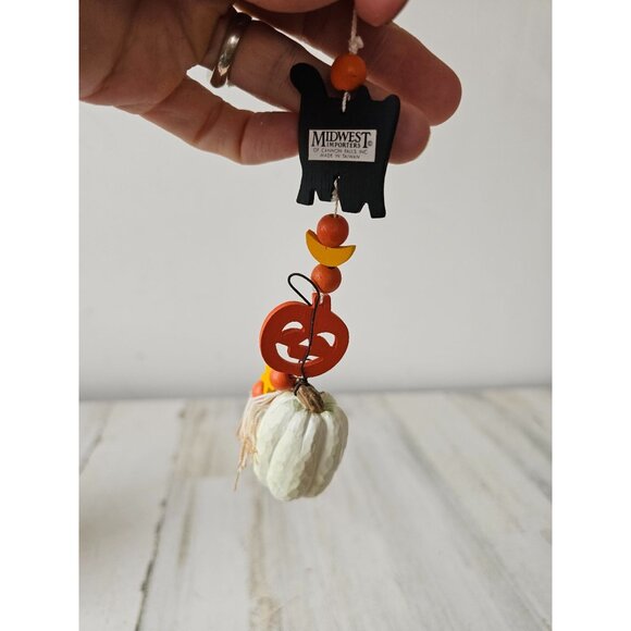 Midwest Cannon falls pumpkin cat ornament jack-o'-lantern Salem collection Hallo - Picture 5 of 8